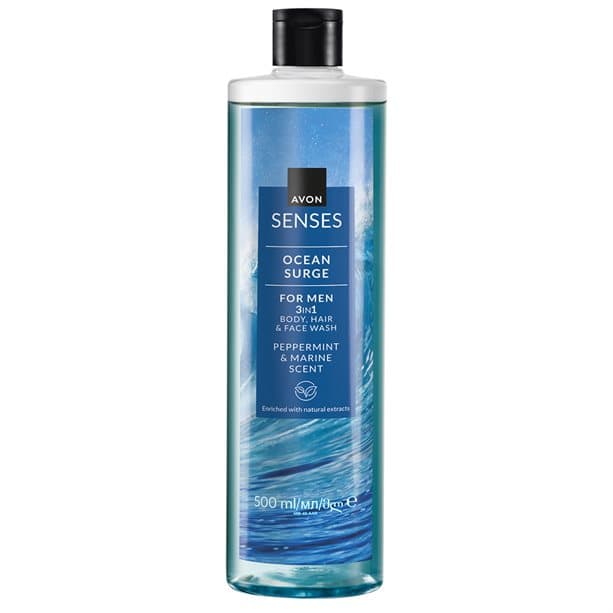 Senses Ocean Surge Hair & Body Wash 500ml