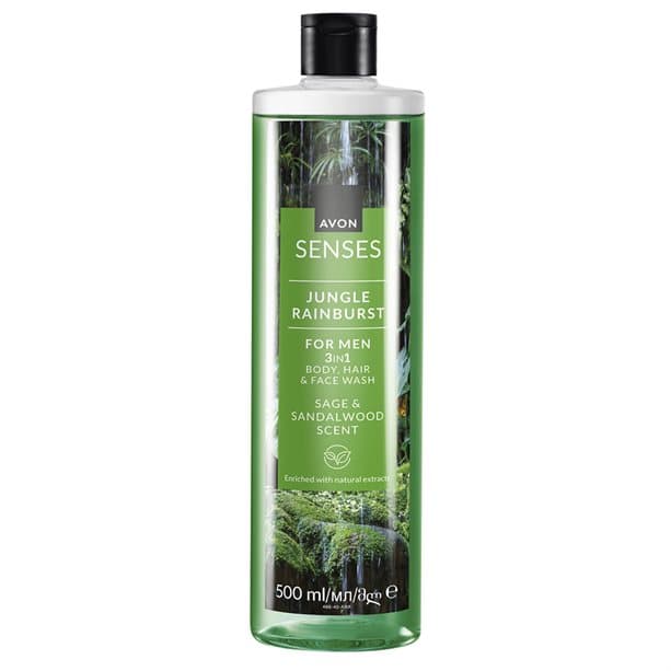 Senses Jungle Rainburst Hair & Body Wash 500ml