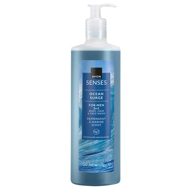 Senses Ocean Surge Hair & Body Wash 720ml