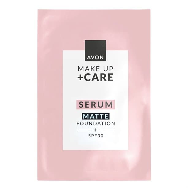 Avon Make-Up + Care 3-in-1 Serum Foundation Matte Finish Sample Sachet 1ml