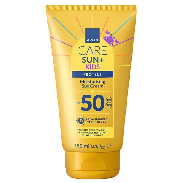 Avon Care Sun+ Protect Kids Moisturising Sun Cream SPF 50 150ml