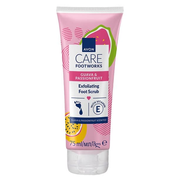Avon Care Footworks Guava & Passionfruit Exfoliating Foot Scrub 75ml