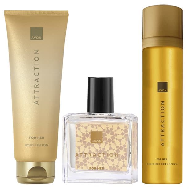 Attraction for Her Body Lotion, Eau de Parfum & Body Spray